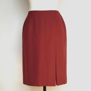 COPY - TALBOTS Burgundy Pencil Skirt Petite